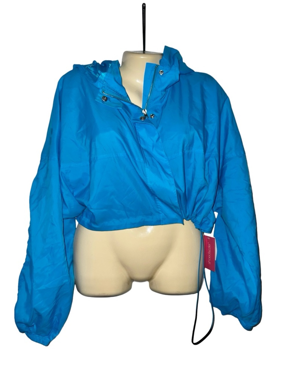 Cropped Vibrant Turquoise Jacket